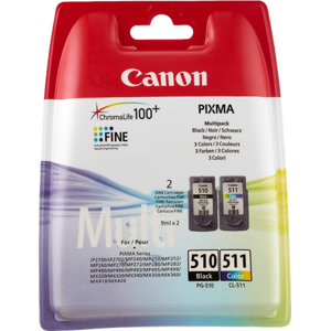 Canon 2970B010 Multipack Noir(e) / Plusieurs couleurs Original PG-510+CL-511