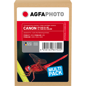 Agfa Photo PG-545XLBK+CL-546XL-Color Multipack Noir(e) / Plusieurs couleurs Original APCPG545_CL546XLSET