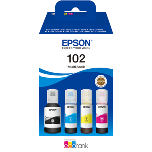 Epson 102 Multipack Noir(e) / Cyan / Magenta / Jaune Original C13T03R640 - Publicité