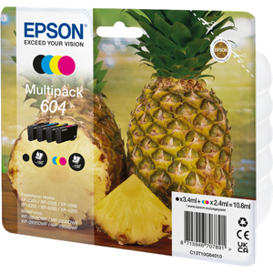 Epson 604 Multipack Noir(e) / Cyan / Magenta / Jaune Original C13T10G64010 - Publicité