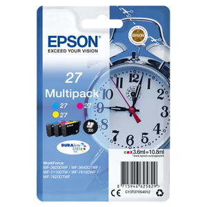 Epson 27 Multipack Cyan / Magenta / Jaune Original C13T27054012 - Publicité