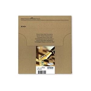 Epson 16 Multipack Easy Mail Packaging - Pack de 4 - noir, jaune, cyan, magenta - original - boîte - cartouche d'encre - pour WorkForce WF-2010, 2510, - Publicité