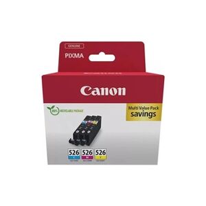 Canon CLI-526 C/M/Y Multi pack - Pack de 3 - 9 ml - jaune, cyan, magenta - original - réservoir d'encre - pour PIXMA iP4850, iP4950, iX6550, MG5150, - Publicité