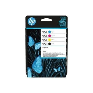 HP 950/951 - Pack de 4 - noir, jaune, cyan, magenta - original - cartouche d'encre - pour Officejet Pro 251, 276, 8100, 8600, 8600 N911, 8610, 8615, - Publicité