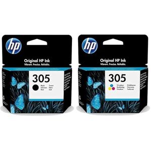 HP 305 3YM61AE Cartouche d'encre Compatible avec imprimantes Jet d'encre Deskjet 2700, 4100 Series, Envy 6020 Series, 6030, 6420, 6430 Noir Taille Standard - Publicité