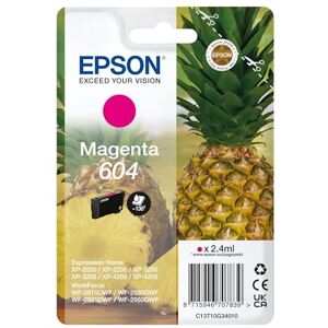 Epson 604 Magenta Ananas, Cartouche d'encre d'origine, XP-2200, XP-2205, XP-3200, XP-3205, XP-4200, XP-4205, WF-2910, WF-2930, WF-2935, WF-2950, (C13T10G34010) - Publicité