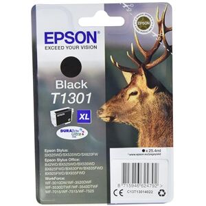 Epson T1301 Cerf Noir, Cartouches d'encre d'origine XL Haute capacité, WF-3010DW WF-3520DWF WF-3530DTWF WF-3540DTWF WF-7015 WF-7515 WF-7525 BX525WD BX535WD BX625FWD BX630FW BX635FWD SX525WD SX535WD - Publicité