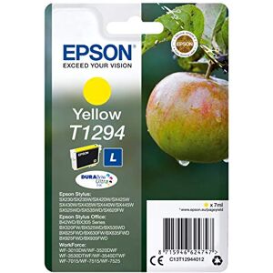 Epson T1294 Pomme Jaune, Cartouche d'encre d'origine, WF-3010DW WF-3520DWF WF-3530DTWF WF-3540DTWF WF-7015 WF-7515 WF-7525 BX305F BX310FN BX320FW BX525WD BX535WD BX625FWD BX635FWD BX925FWD BX935FWD - Publicité