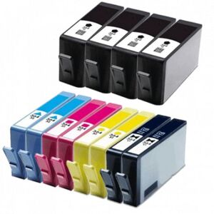 Compatible Cartouche HP 364XL - Pack 12 cartouches Haute capacite (avec noire photo) - 5 couleurs