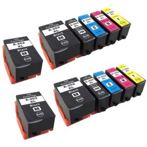 Compatible Epson 202XL Multipack (Kiwi) - 12 cartouches Haute capacite - 5 couleurs