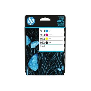 HP 963 Pack de 4 cartouches d''encre Noir/Cyan/Magenta/Jaune authentiques - Publicité