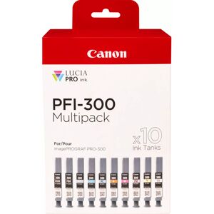 Canon Encre Multipack PFI-300 MBK/PBK/C/M/Y/PC/PM/R/GY/CO