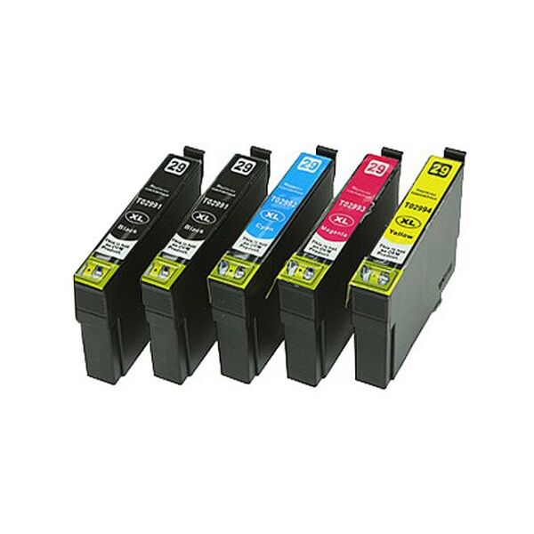 Compatible Epson 29XL Multipack (T2996) - 5 cartouches Haute capacité - 4 couleurs