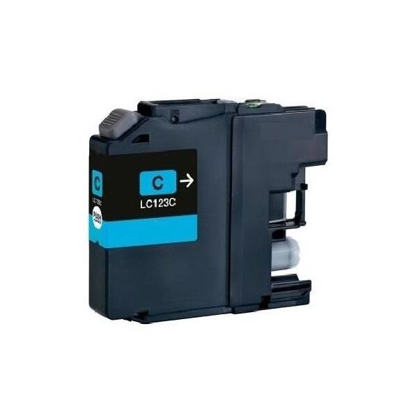 Compatible Brother mfc J6920DW, Cartouche d'encre Brother LC-123C - Cyan
