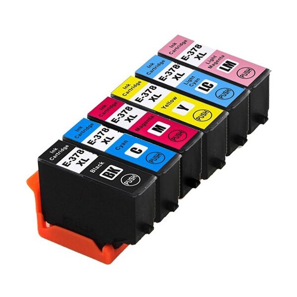 Compatible Multipack Epson 378XL Ecureuil - 6 cartouches - 6 couleurs