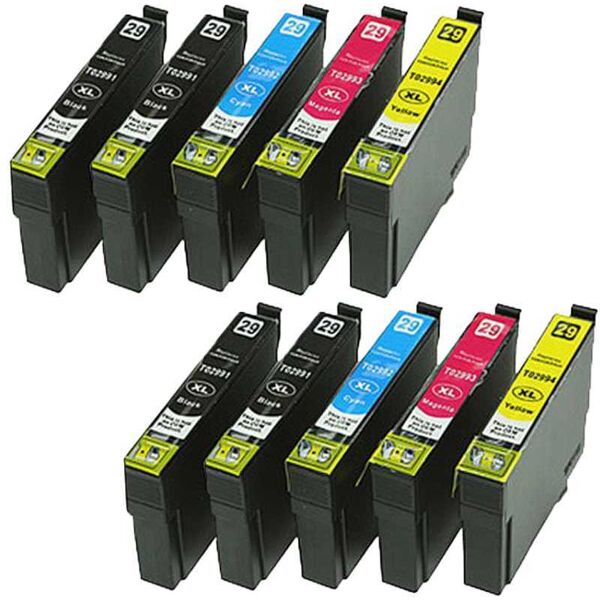 Compatible Epson 29XL Multipack (T2996) - 10 cartouches Haute capacité - 4 couleurs