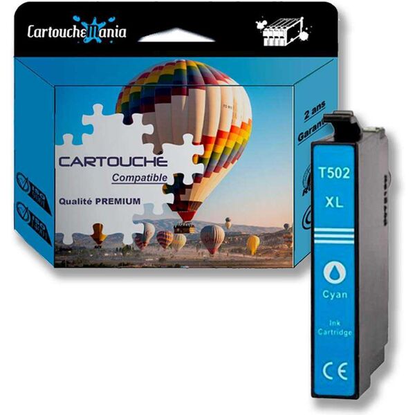 Compatible Cartouche Epson 502XL / C13T02W24010 Cyan - Cyan