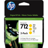 HP 712 Multipack Jaune Original 3ED79A