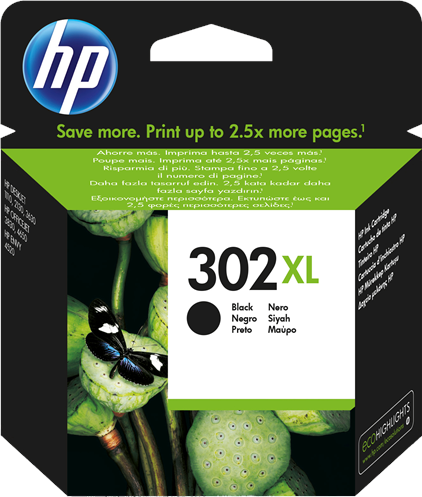 HP 302 XL Cartouche d'encre Noir(e) Original F6U68AE