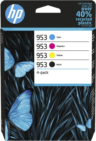 HP 953 Multipack Noir(e) / Cyan / Magenta / Jaune Original 6ZC69AE