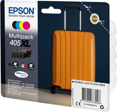 Epson 405XL Multipack Noir(e) / Cyan / Magenta / Jaune Original C13T05H64010