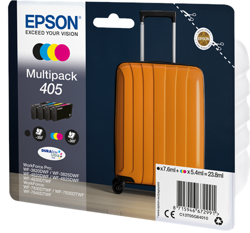 Epson 405 Multipack Noir(e) / Cyan / Magenta / Jaune Original C13T05G64010