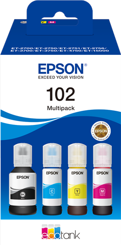 Epson 102 Multipack Noir(e) / Cyan / Magenta / Jaune Original C13T03R640