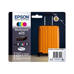 Epson 405 ''Valise'' Cartouche d'encre originale C13T05G64010 - Pack Noir + Couleurs