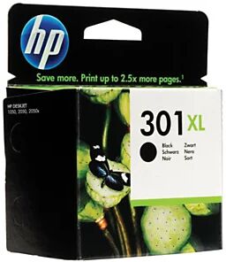 HP 301XL Cartouche d'encre authentique grande capacité CH563EE - Noir