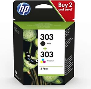 HP 303 Cartouche d'encre authentique 3YM92AE - Pack Noir + Couleurs