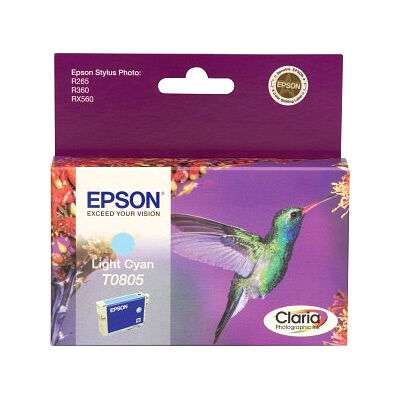 Epson Encre T0805 Light Cyan Stylus R265/360 RX560/585 PX700/800FW