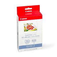 Canon KC-18IF ink cartridge and credit card stickers (original Canon)