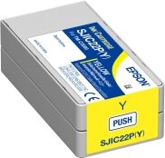 Epson SJIC22P (Y) yellow ink cartridge (original Epson)