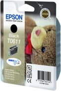 Epson T0611 black ink cartridge (original Epson)