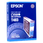 Epson T483 (C13T483011) cyan ink cartridge (original)