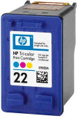 HP 22XL (C9352CE) colour ink cartridge (original HP)