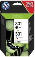 HP 301 (N9J72AE) black and colour ink cartridge 2-pack (original HP)