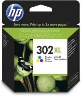 HP 302XL (F6U67AE) high capacity colour ink cartridge (original HP)