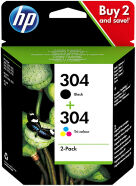 HP 304 (3JB05AE) black and colour cartridge 2-pack (original HP)