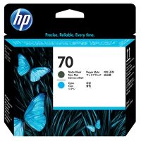 HP 70 (C9404A) matt black and cyan printhead (original HP)