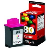 Lexmark 12A1980 (#80) colour ink cartridge (original)