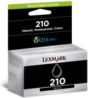 Lexmark 14L0173E (#210) black ink cartridge (original)