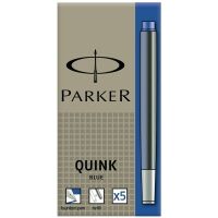 Parker S0116240 Quink blue ink refills (5 pieces)