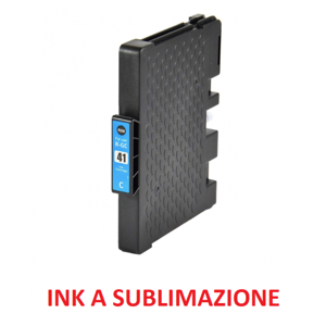 Italy's Cartridge cartuccia ricoh gc41c ciano compatibile ink a sublimazione ricoh sg2100n,2110n,3110dnw,7100dn 405766-405762 gc-41 32ml