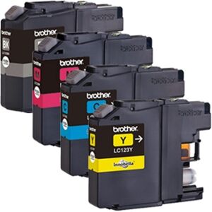 Cartuccia Compatibile per Brother LC-123XL alta capacità Nero ml 20 Colore ml 10, Magenta ML10