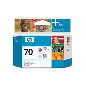 HP Testina originale  70 Nero Light e Grigio Light