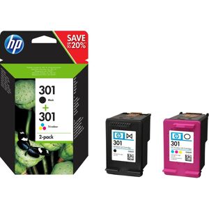 HP N9J72AE - 2 Cartucce originali  301 - Nero + Colore