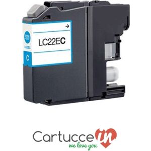 CartucceIn Cartuccia compatibile Brother LC-22EC ciano