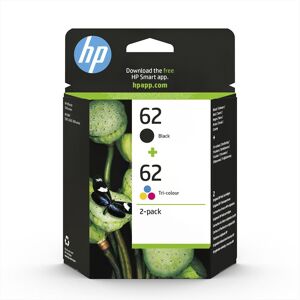 HP 62 Combo Pack 2 Cartucce Originali-nero, Tricromia