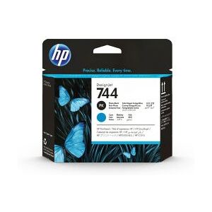 HP Cart Ink 744 Ciano + Nero Foto - F9j86a